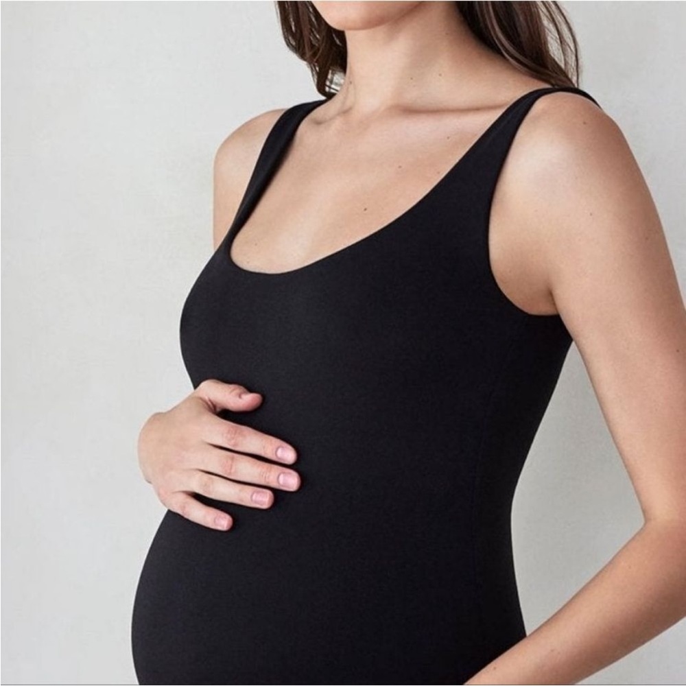 Black Maternity bumpsuit jumpsuit size xs - Picture 10 of 10